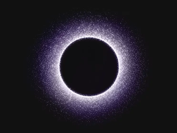 A resonant sphere of particles