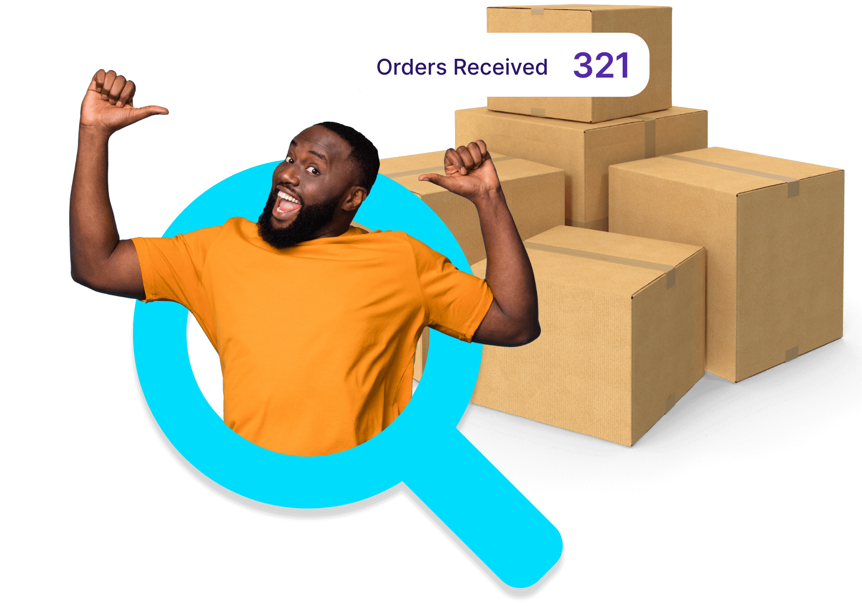 321 orders received graphic